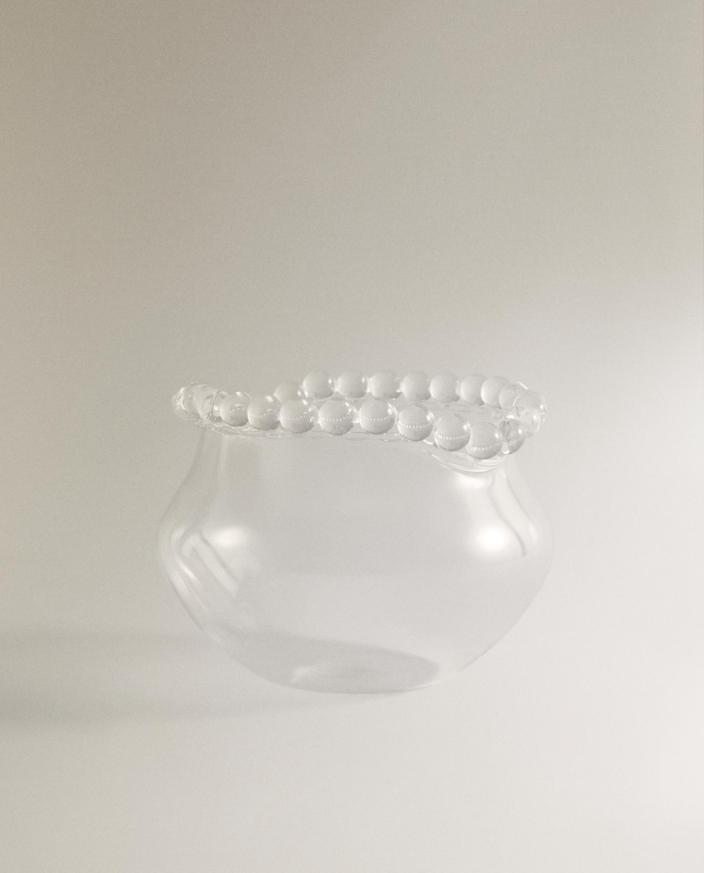 Zara Home Ваза из стекла, цвет прозрачный, 12 см