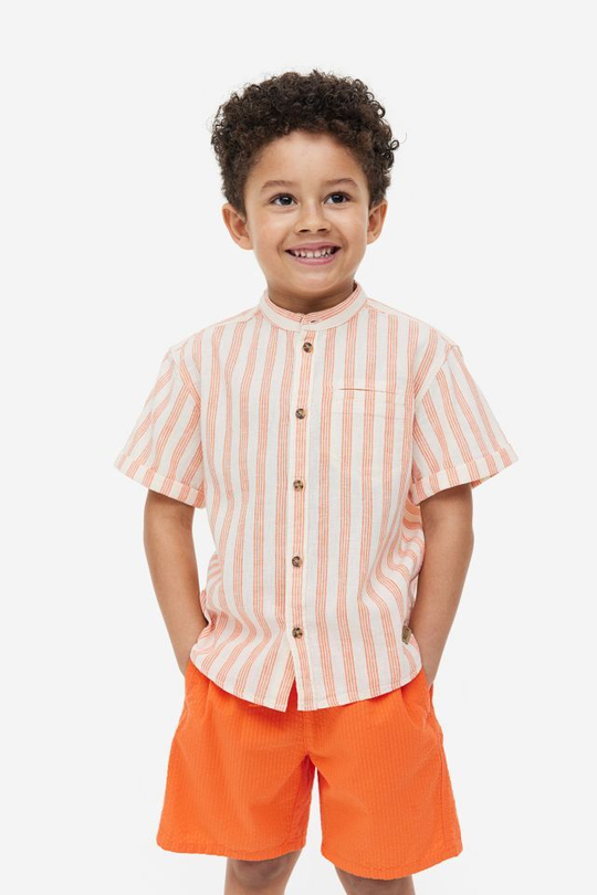 H&M Хлопковые шорты, оранжевый