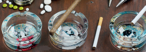 Пепельница "Собаки" в ассортименте 3,5х0,8х5см