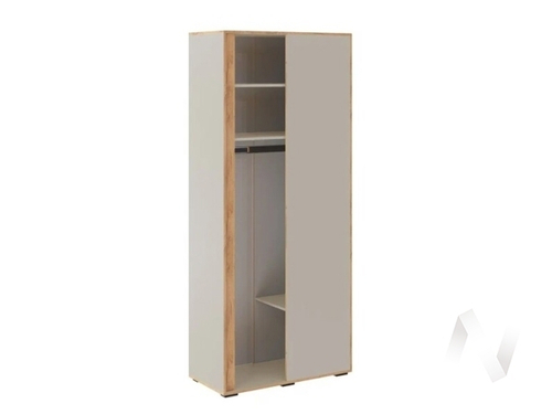 Шкаф угловой приставной Подростковая Асцелла (кашемир/дуб крафт золотой)