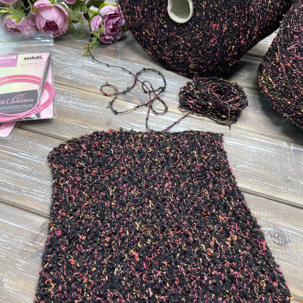 Букле COFIL 34% хлопок 15% меринос 17% полиэстер 34% полиамид