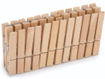 Прищепка деревянная 24шт PEG-W-S/24