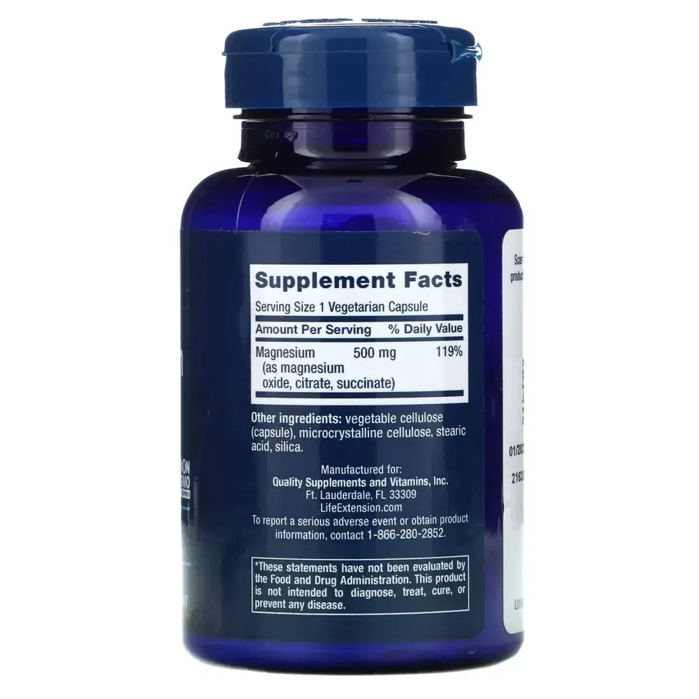 Витамины Life Extension Magnesium 500 мг 100 капсул