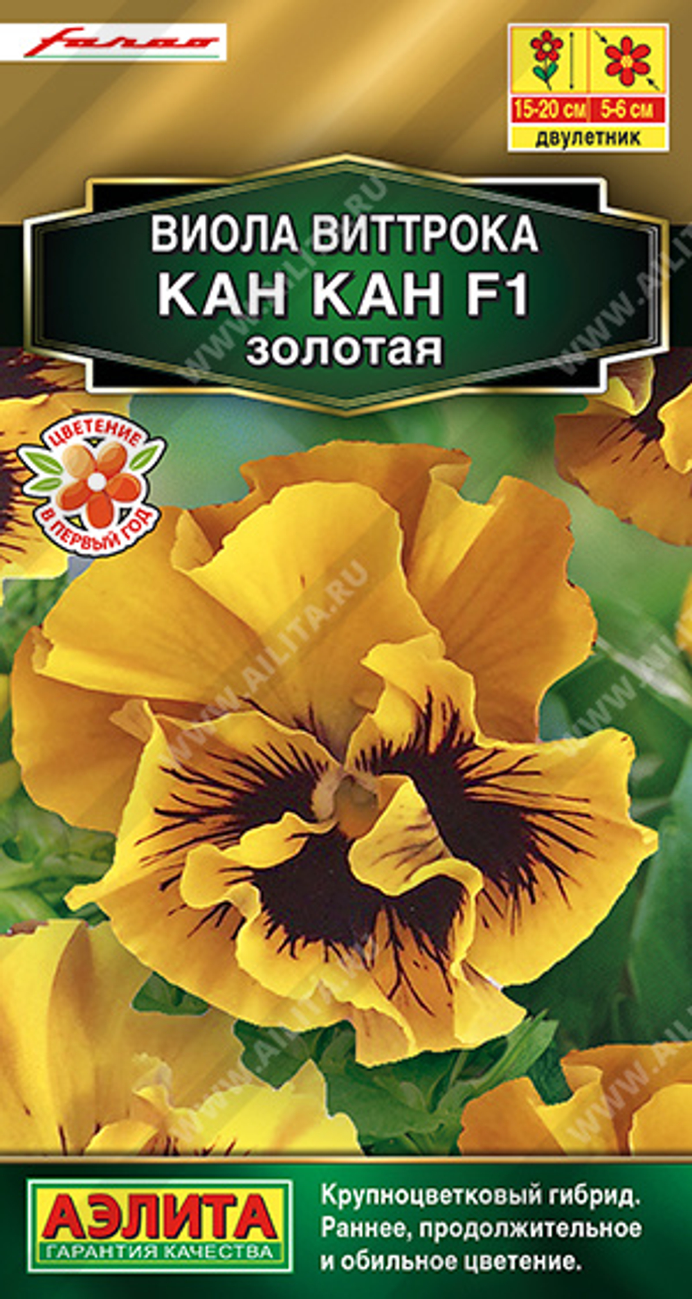 Виола Кан Кан золотая F1 7 шт (Аэлита)