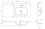 Раковина Vincea Elise VCB-4EL120MW белый матовый