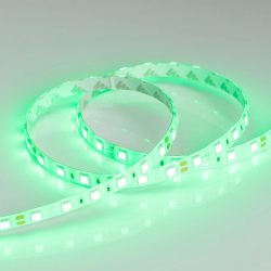 Светодиодная лента RTW 2-5000SE 24V Green 2x (5060, 300 LED, LUX) (Arlight, 14.4 Вт/м, IP65) 016505