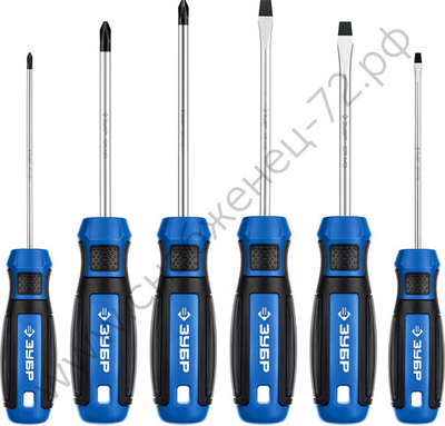 ЗУБР 6 предм., Набор отверток, Профессионал-6 (25239)