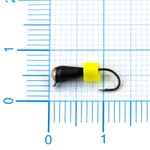 Мормышка Владимирская 541 "Капля с зеркальцем и желтым кубиком", 3мм, 0.6гр (15шт/уп)