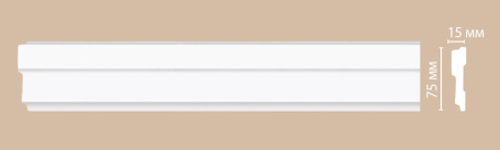 Молдинг гладкий Decomaster 97600 75х15х2400мм
