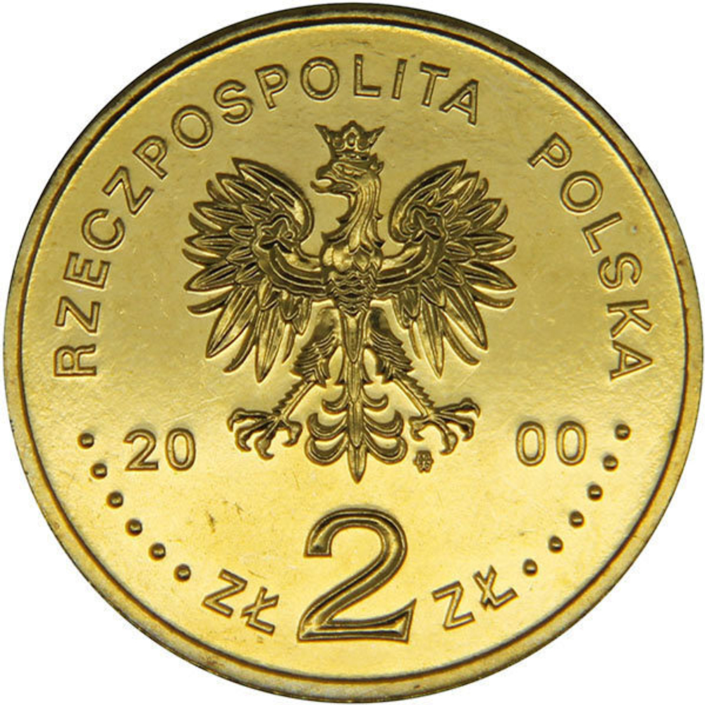 2 злотых 2000 год, Польша. 1000-летие Конвенции в Гнезно. История. UNC