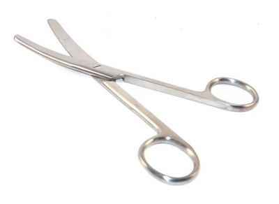 Ножницы 140 мм изогнутые тупоконечные