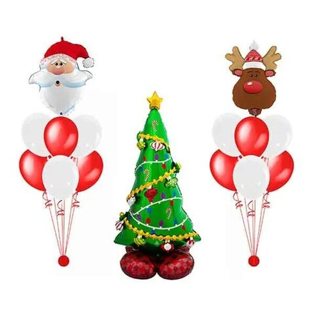 Композиция "Санта и Новогодняя Ель"