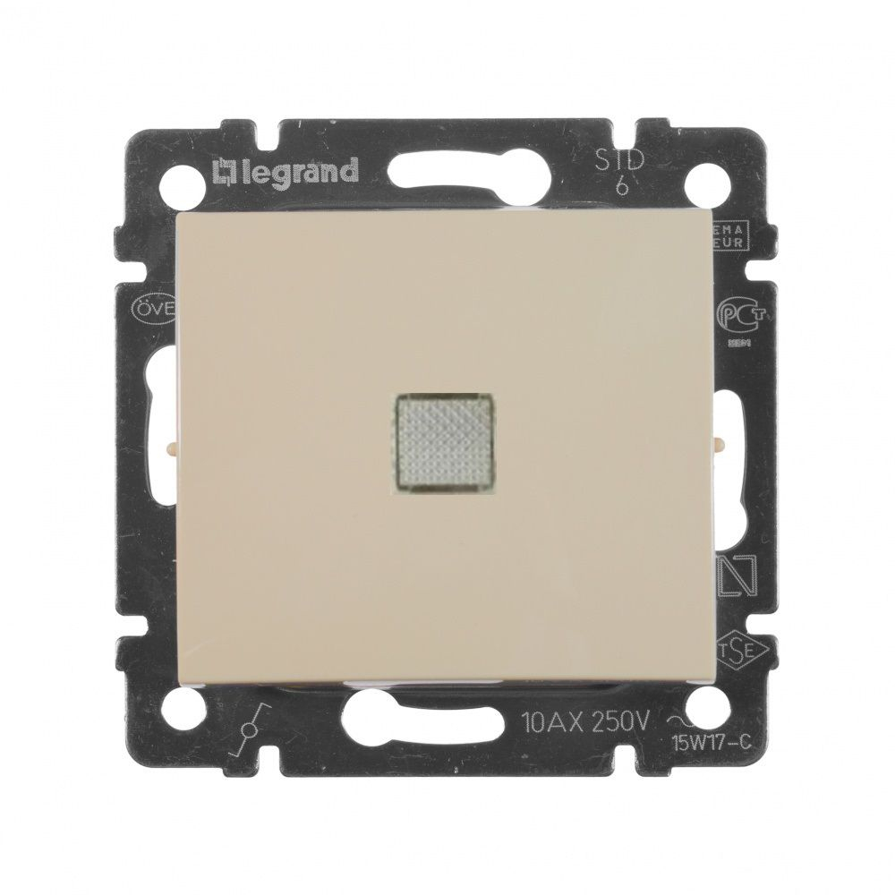 Legrand выключатель 4310 с рамкой 1 с/к