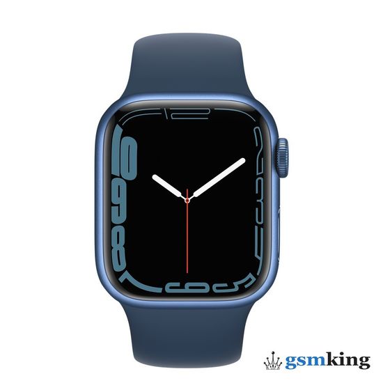 Apple Watch Series 7 GPS + Cellular 41mm Blue Aluminum Case with Sport Band Abyss Blue MKHC3LL/A