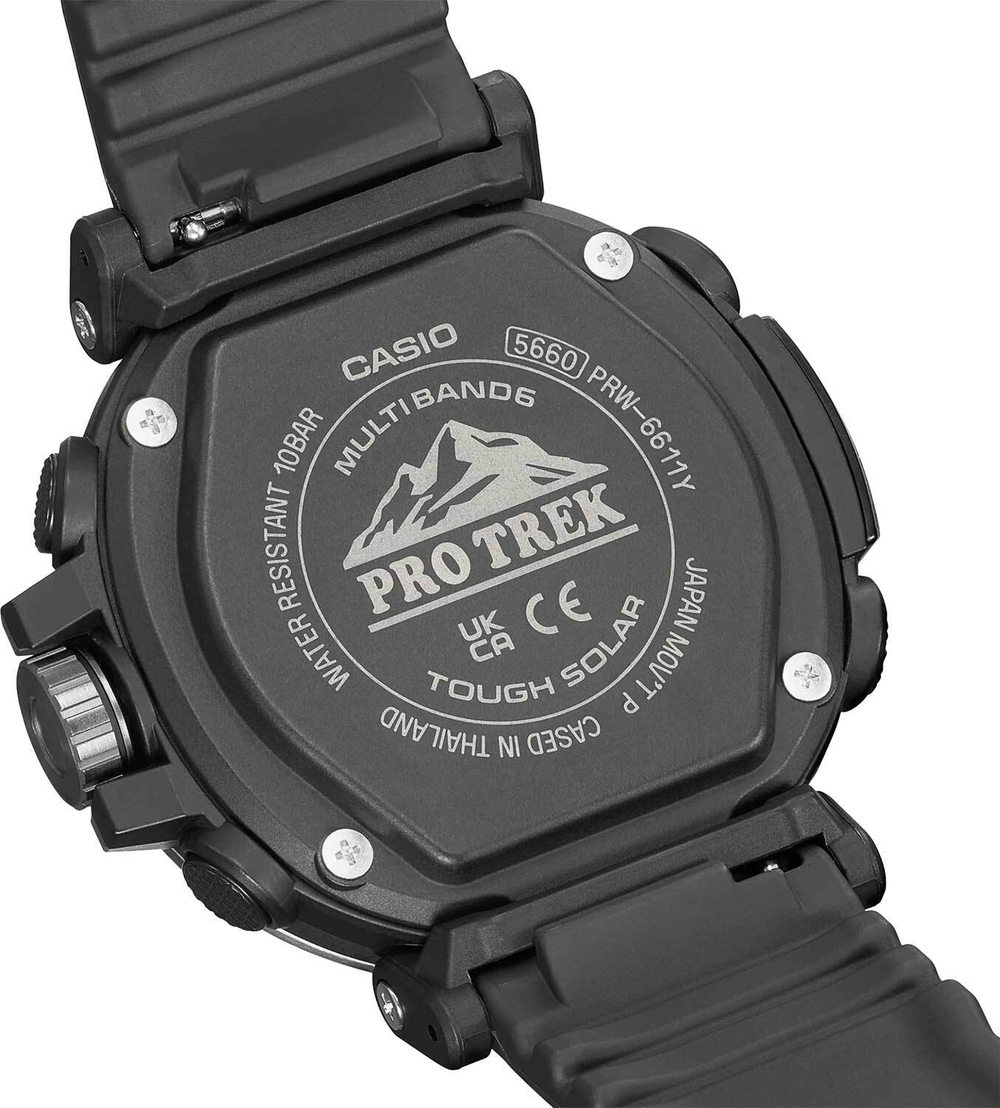 Японские наручные часы Casio Pro Trek PRW-6611Y-1ER с хронографом