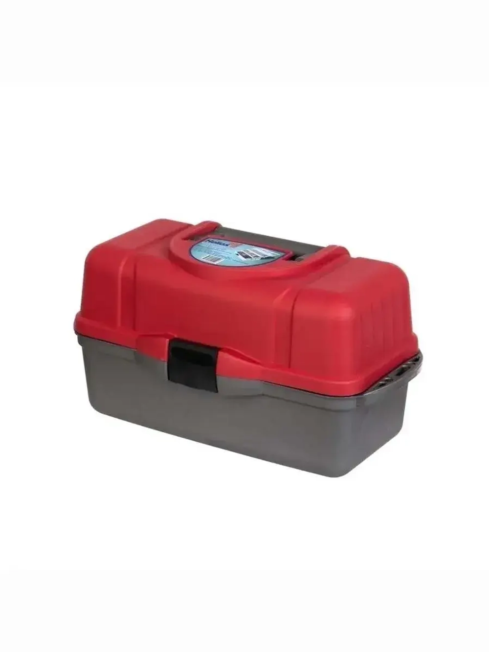 Ящик рыболовный для хранения снастей трехполочный красный