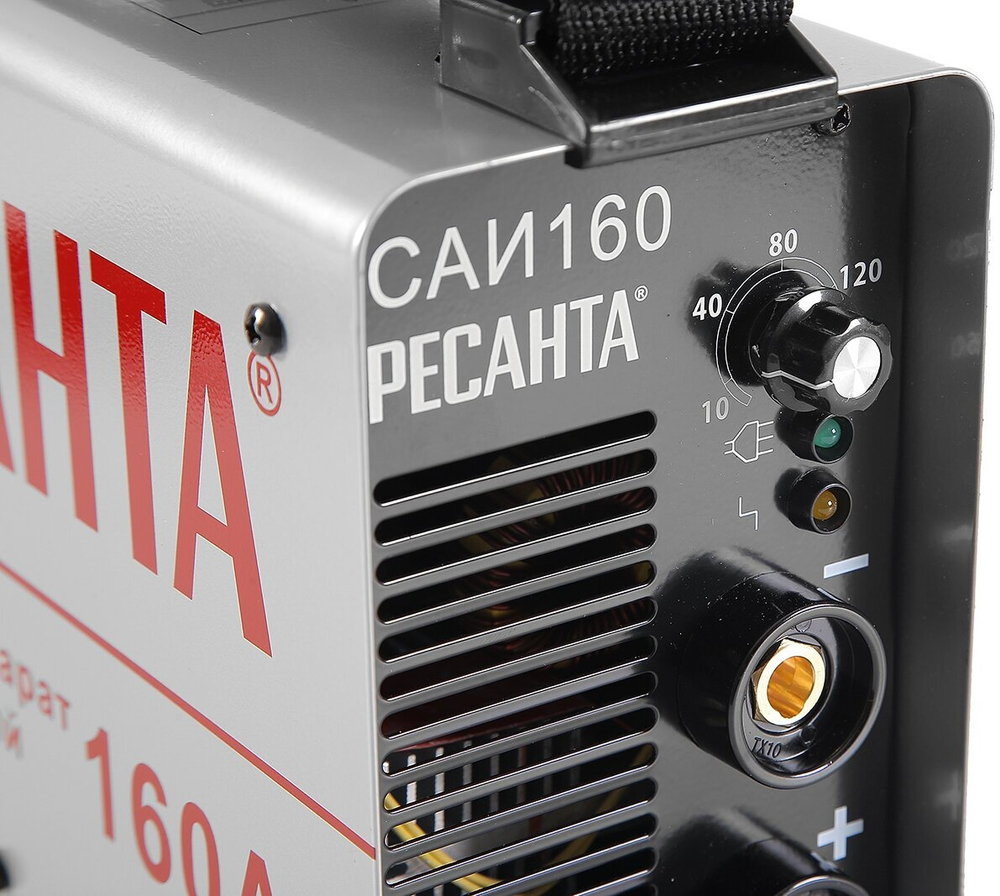 Сварочный аппарат инверторный Ресанта САИ-160 (ММА, 160 А, ПВ - 70%)