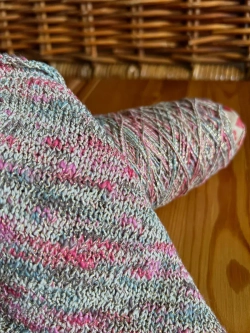 Пряжа для вязания Хлопок с люрексом