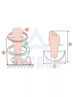Чехол зимний (до -20 С) с подошвой из резины на аппарат Илизарова на голени и стопе. ОГСРЗУ-7.