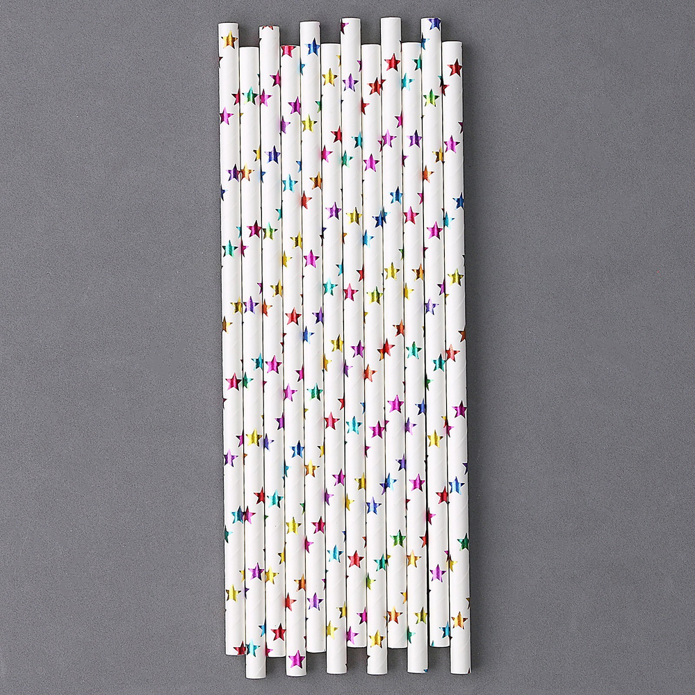 Трубочки для коктейля в асс., набор 12 шт.