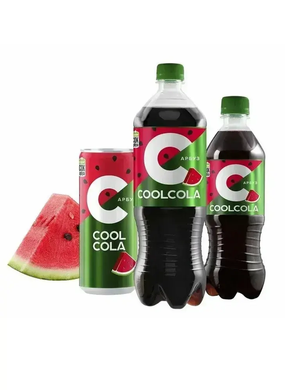 Газированный напиток Cool Cola Арбуз, 1 л