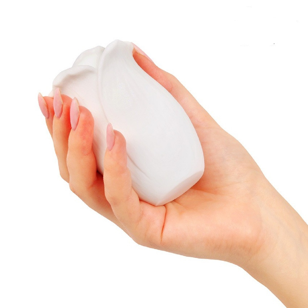 Мастурбатор White Rose белый 10 см