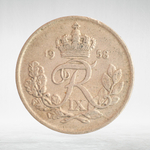 Denmark, 25 Øre - Frederik IX, 1958, VF