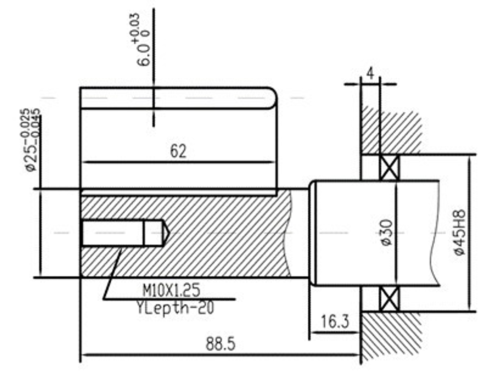 Двигатель дизельный TSS Excalibur 186FA - K3 (вал цилиндр под шпонку 25/72.2 / key)