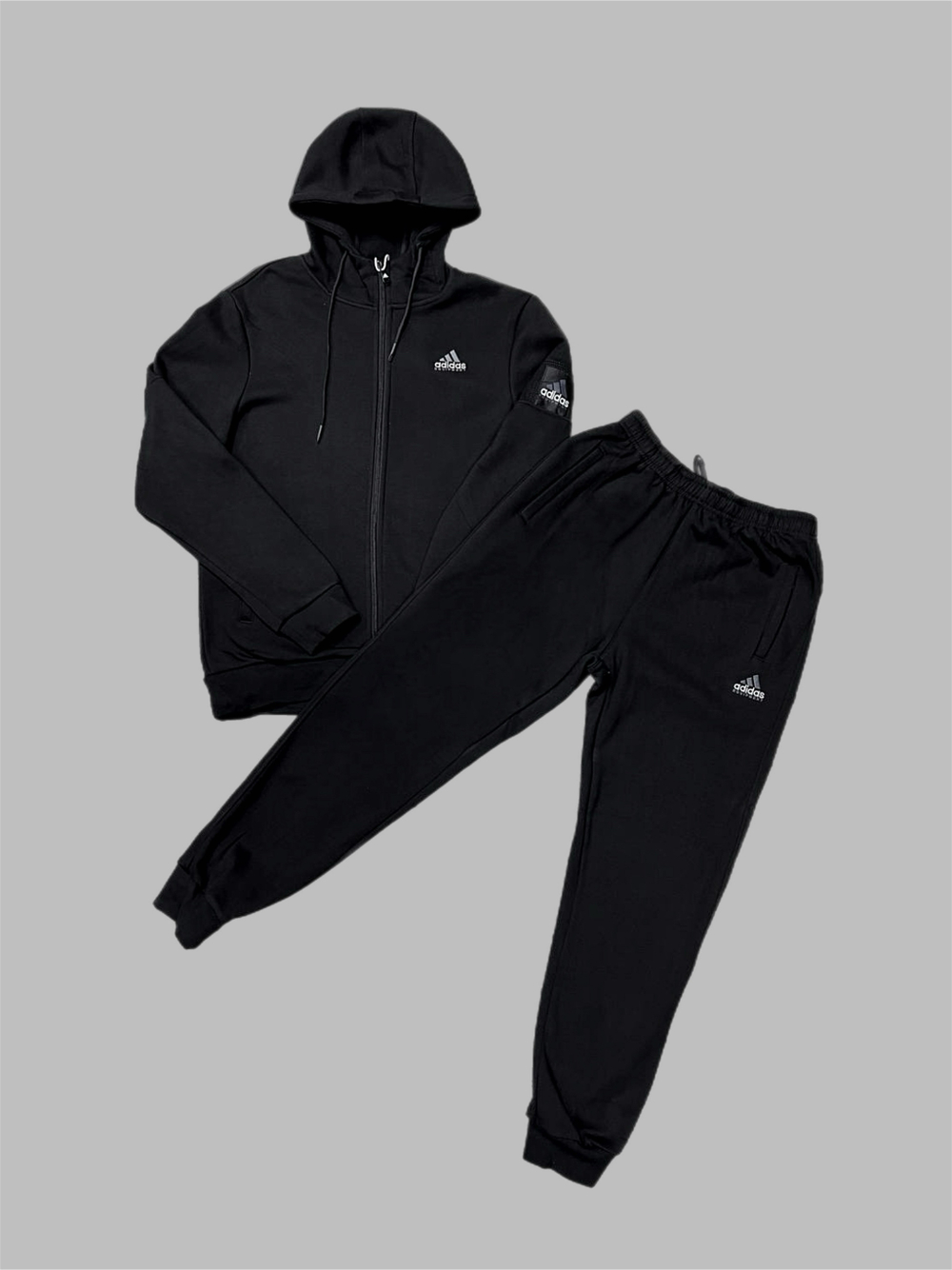 Костюм Adidas начёс #T2-206 (черн.)