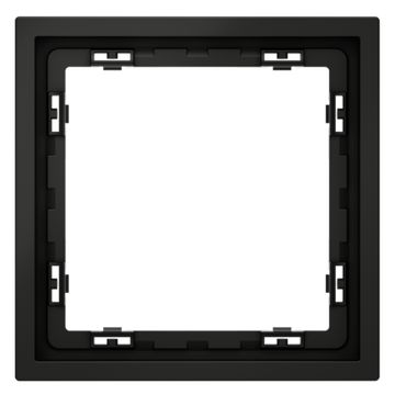 Рамка пластиковая VOLTUM S70 на 1 пост, (черный матовый)