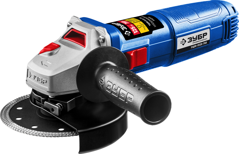 Углошлифовальная машина ЗУБР УШМ-П115-750 750 Вт, 115мм Профессионал