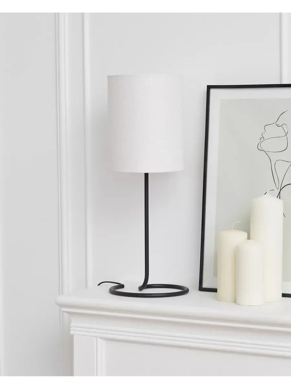 Настольная лампа с абажуром светильник прикроватный