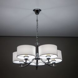 Citilux Эвита CL466150 Люстра подвесная с белыми абажурами