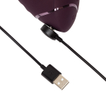 Фиолетовый вибратор 19,5см с вакуумным стимулятором Womanizer Next Duo Dark Purple WZ142SGD