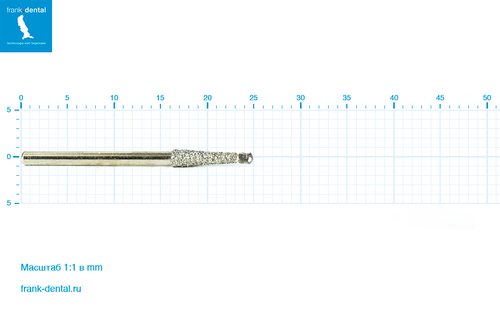 Бор алмазный стандартный Frank Dental типа FG - D.389.014.FGXL