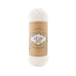 Суперваш артисан (Superwash artisan) пряжа Alize 75%шерсть 25%полиамид 5х100г/420м 55 БЕЛЫЙ