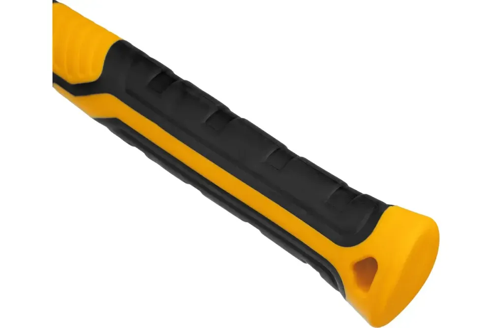 Киянка резиновая, 450 г, черно-белая, фибергласовая рукоятка c TPR покрытием Denzel, 11102