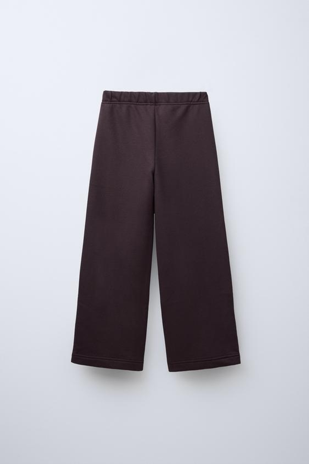 ZARA КОМПЛЕКТ ИЗ ХУДИ И БРЮК WIDE LEG, ГРАНАТОВЫЙ