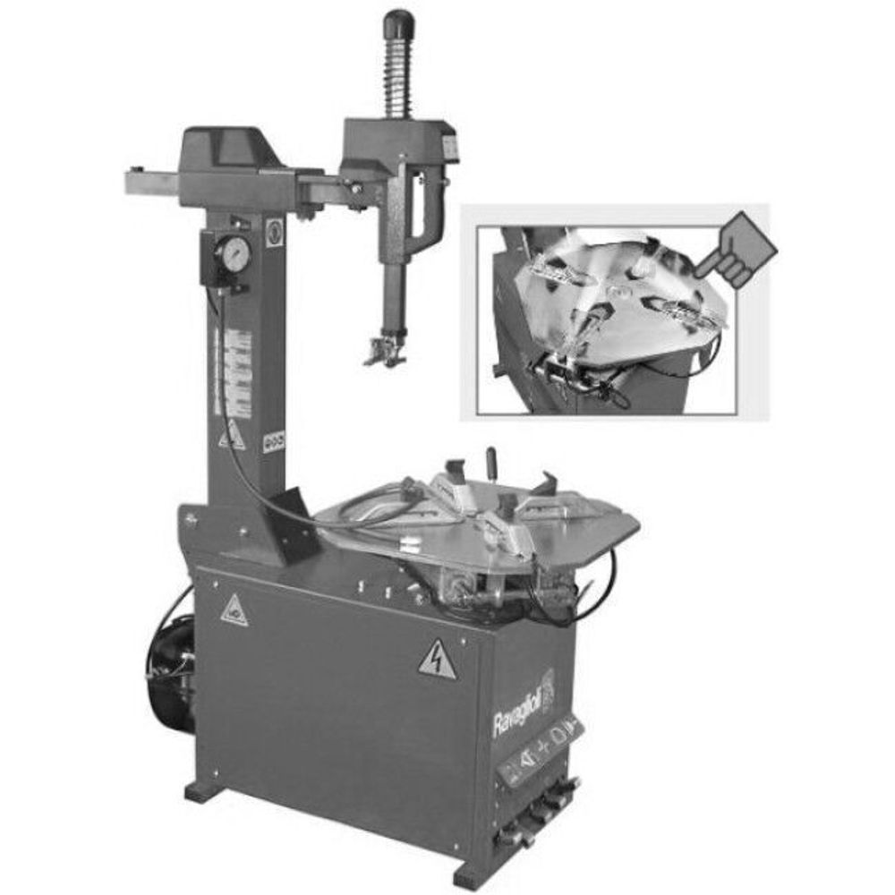 Шиномонтажный станок (стенд) автоматический Ravaglioli G7641I.24. Цвет серый RAL 7040 Шиномонтажный станок (стенд) автоматический Ravaglioli G7641I.24. Цвет серый RAL 7040
