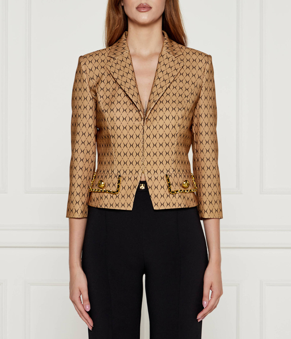 Жакет Elisabetta Franchi - бежевый(GIS8546E2)