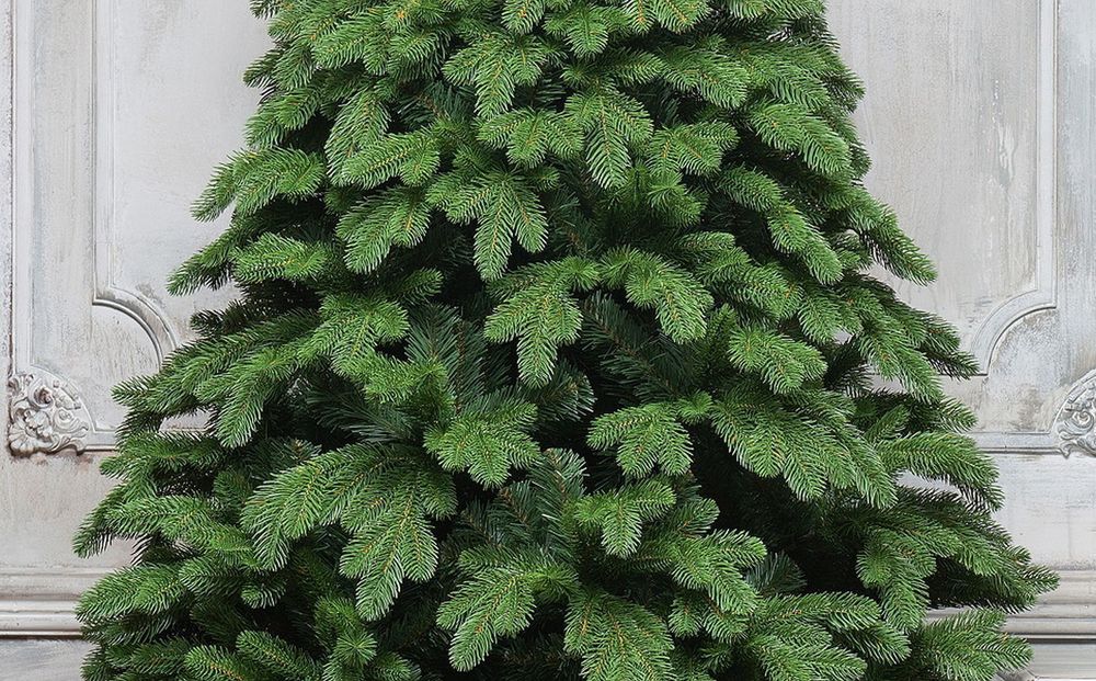 Ель с гирляндой встроенной «Парижанка» (Литая+пвх) 120 см / 1.2 м