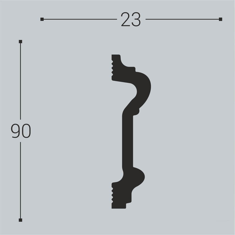 bello deco Наличник XPS Н 1 (90х23) 00-00105413
