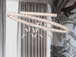 Подвесной светильник Newport 8120 8120/120 oval chrome