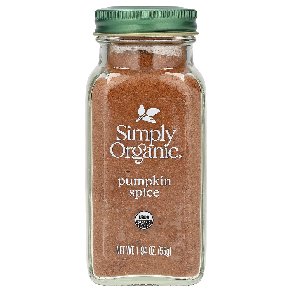 Simply Organic, пряная смесь для тыквенного пирога, 55 г (1,94 унции)