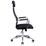 Кресло руководителя Бюрократ KB-9N/BLACK, СН, TW-01/TW-11 ткань черная/сетка черная