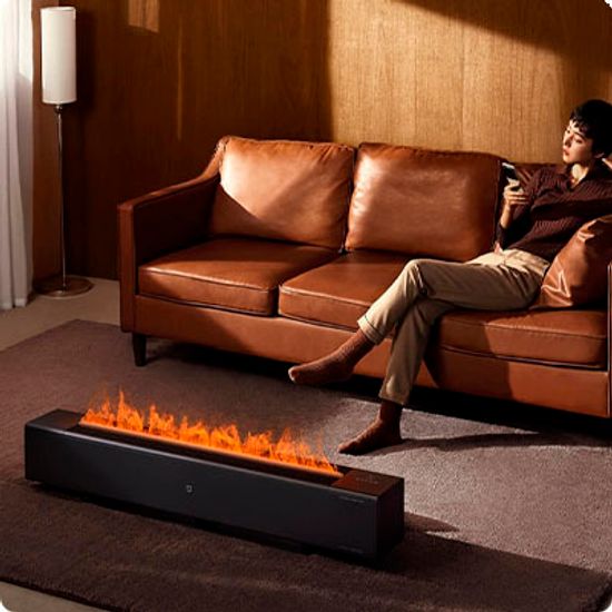 Умный электрический обогреватель Xiaomi Mijia Baseboard Electric Heater Graphene Heating Simulated Flame Edition 2200W ( TJXDNQ06ZM)