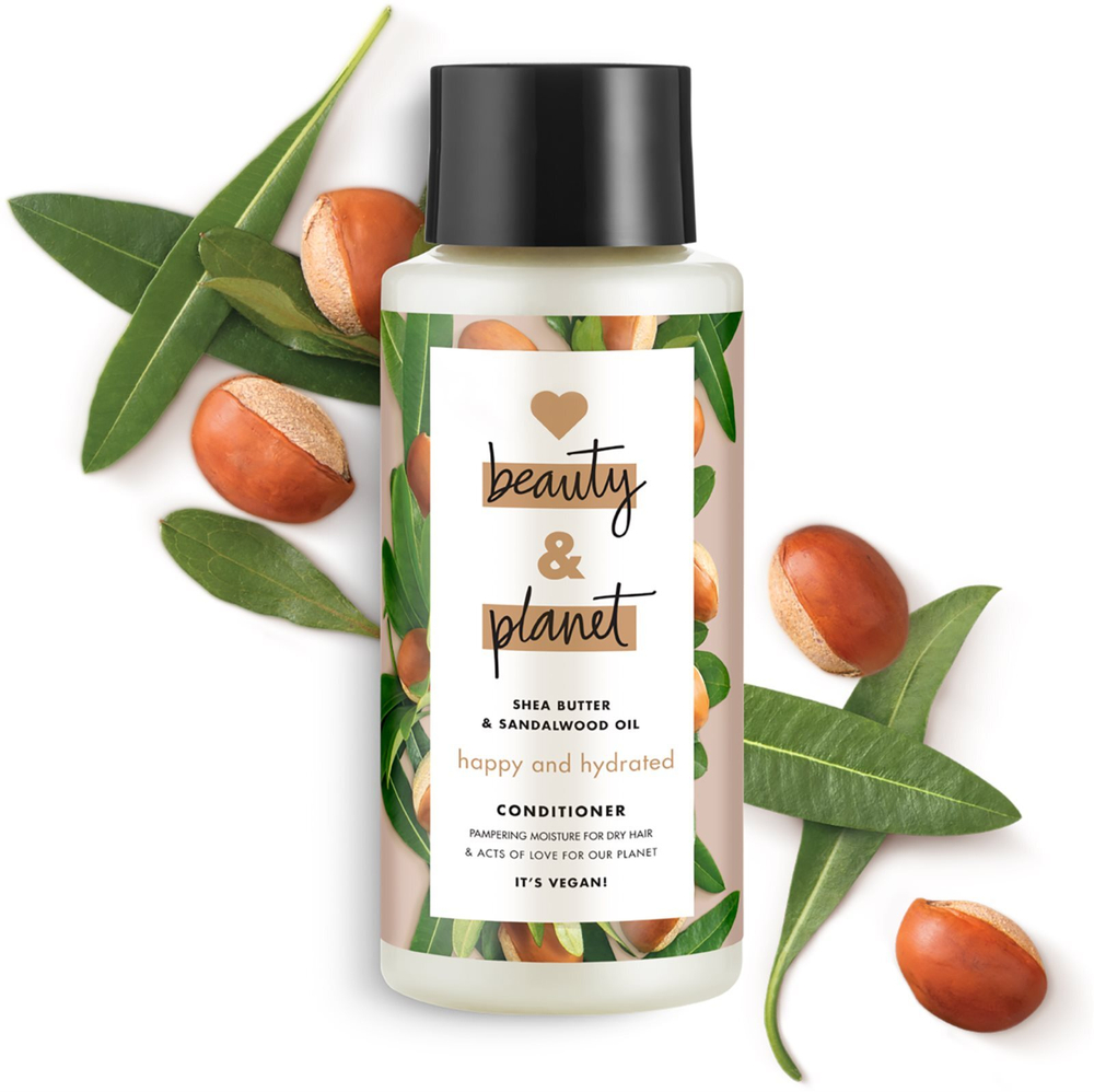 Love Beauty & Planet Happy and Hydrated - увлажняющий кондиционер для сухих волос /   400  ml  / GTIN 8710447365342