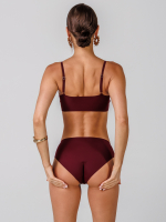 Слипы бесшовные цвет Бордовый, размер S