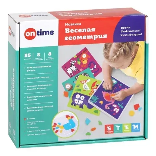 Мозаика Веселая геометрия 85 элементов