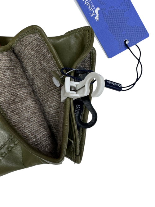 Kasablanka.Перчатки.Женские.Кожаные.Люкс качества.Трикотаж-шерсть.5 шт в упаковке.